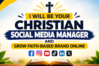 be your christian social media manager and grow faith based brand online