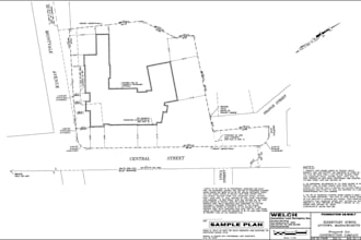 create construction layout and site survey plans