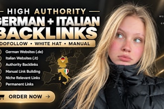 provide manual backlinks from UK US and european sites