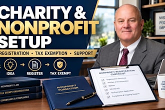 help with charity registration, nonprofit setup and tax exemption