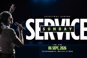 design professional church flyer and ministry event flyer