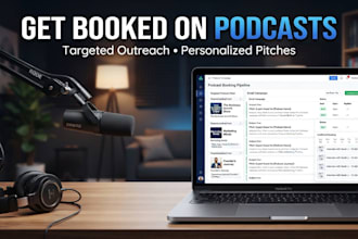 find and pitch podcasts for you as a guest