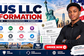 form US llc, get ein, irs tax id and business registration for non residents