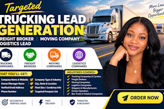 do targeted trucking lead generation freight broker moving company logistic lead
