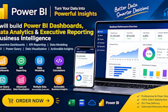build power bi dashboards data analytics and executive reporting business ai