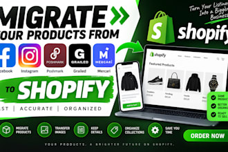 migrate facebook instagram poshmark grailed mercari to shopify product migration