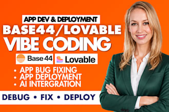 base44 expert base44 debugging base44 app development lovable ai app