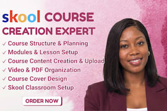setup skool online course, skool course creation, skool course upload, skool
