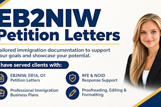 write eb2 niw eb1a o1 immigration petition letters