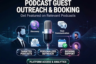 do podcast guest outreach and booking
