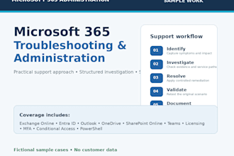 troubleshoot and administer microsoft 365, entra id, and exchange online