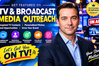 do press release TV media broadcast journalist outreach PR pitching campaign