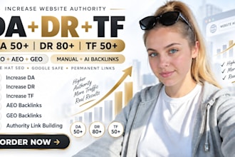 increase da DR and tf with high authority backlinks