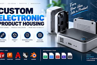 design custom electronic product housing, device casing and product enclosure
