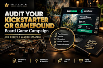 audit your kickstarter or gamefound board game and build a launch strategy