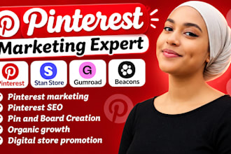 pinterest marketing for stan store, seo pins, boards, for growth, whop ads