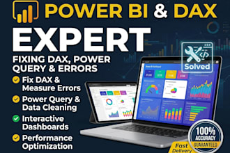 fix power bi dax measures, power query errors, performance