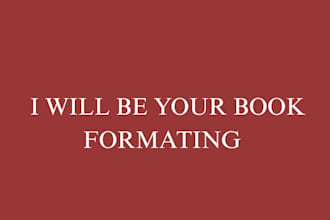 do book formatting, kdp book publishing, paper back, kindle ebook formatting