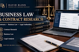 conduct business law and contract research
