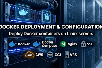 deploy and configure docker containers on your linux server