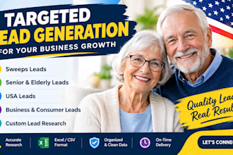 sweeps leads, senior elderly leads, usa leads, leads