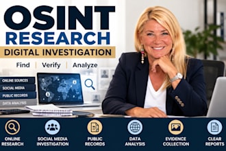 conduct professional osint and digital investigation research