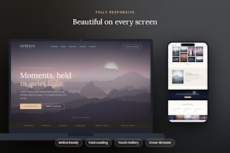 build a stunning photography portfolio website