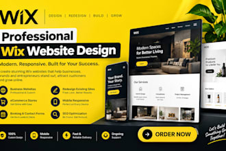setup a premium wix website, luxury wix website, redesign your existing wix site