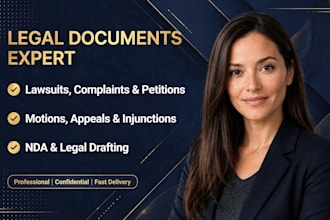 write legal motions, lawsuits, complaints, appeals, and pleading letters online