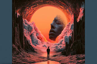 design stunning album cover art for single ep