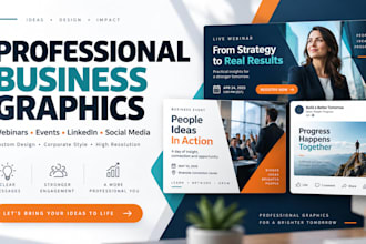 design professional linkedin webinar and event graphics