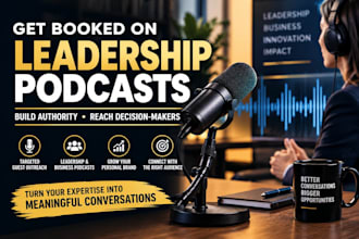 book you on leadership podcasts to build authority and attract clients
