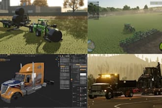 develop custom ets2, truck simulator mods, farm simulator, fs22, fs25 track