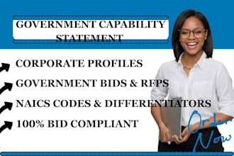 write capability statement government capability statement corporate profile