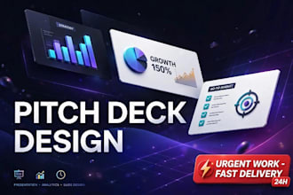 professional powerpoint presentation and pitch deck