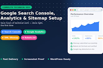 setup google search console ga sitemap and robots txt for wordpres