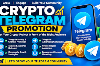 grow crypto telegram promotion, telegram marketing, telegram ads, telegram group