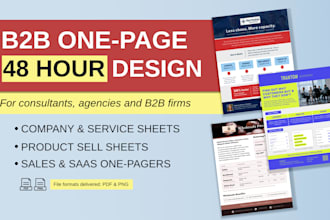 design a professional one pager