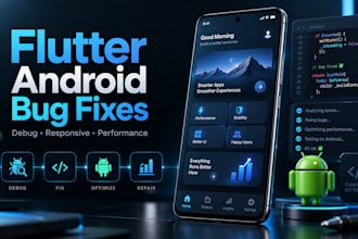 audit debug and fix your flutter android app