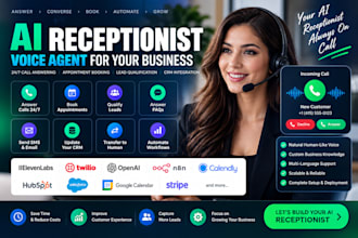 build an ai receptionist voice agent with elevenlabs twilio and n8n