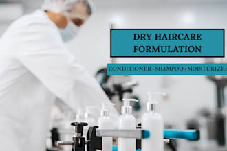 do natural dry hair conditioner, moisturizer, shampoo and haircare formulation