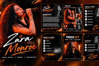 design dj epk, electronic press kit, media kit and press kit