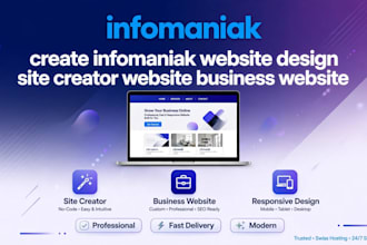 create infomaniak website design site creator website business website