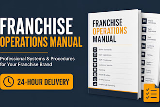 develop a professional franchise operations manual for your brand