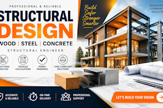 do wood, steel and concrete structural design, structural engineer