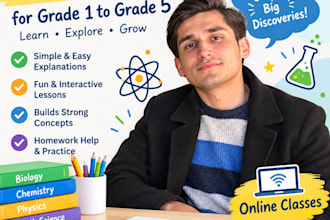 tutor science for grade 1 to grade 5