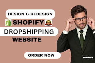 design shopify website, shopify dropshipping store via aliexpress zendrop autods