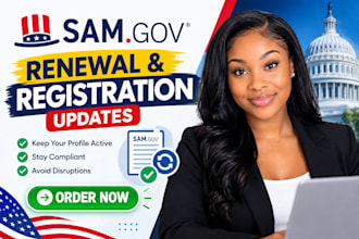 assist with sam gov renewal and registration updates