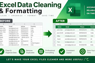 clean and format your excel spreadsheets