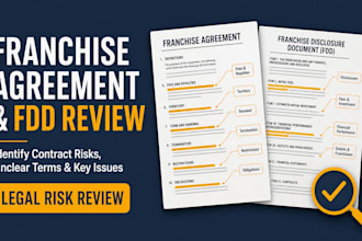review your franchise agreement and fdd for legal risks